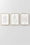 Wallity Artcerceve13 Conjunto de 3 Pinturas Decorativas Enmarcadas
